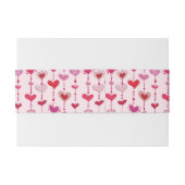 ハートのタイル 招待状ベリーバンド (裏面例)