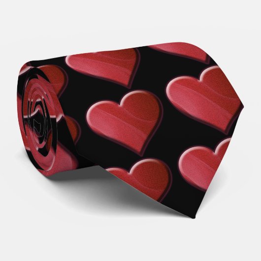 ハートのタイ ネクタイ (ロール)