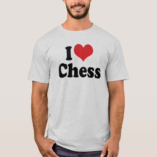 ハートのチェスが大好き Tシャツ (正面)