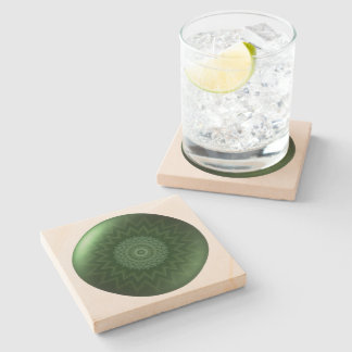 ハートのチャクラの正方形の石のコースター ストーンコースター