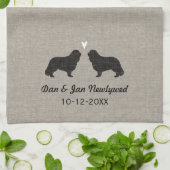 ハートのチャールズSilhouettes無頓着な王 キッチンタオル (折り畳み)