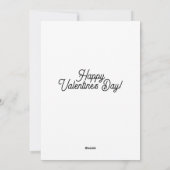 ハートのチョコレート バレンタイン カード (裏面)