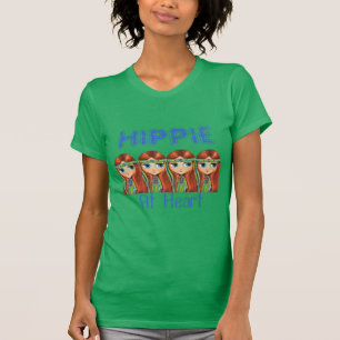 ハートのティーのヒッピー Tシャツ
