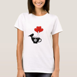ハートのティーカップ Tシャツ