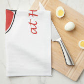 ハートのテニス選手 キッチンタオル (四つ折り)