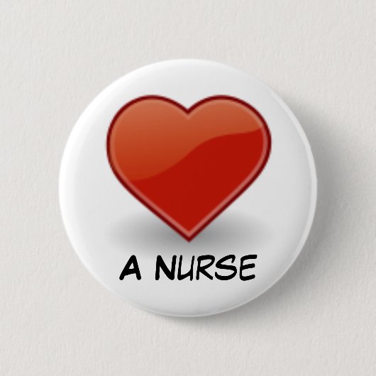 ハートのデザイン 缶バッジ (正面)