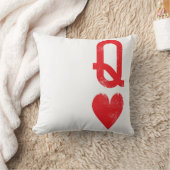 ハートのトランプのカップルの王そして女王 クッション (ブランケット)