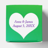 ハートのネオン レインボー フェイバーボックス (上部)