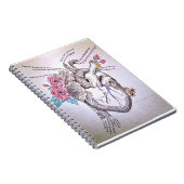 ハートのノートによって翻訳 ノートブック (右側)