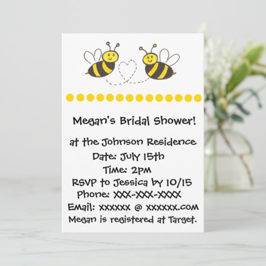 ハートのハチ 招待状 (スタンド正面)