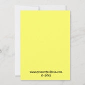 ハートのハチ 招待状 (裏面)