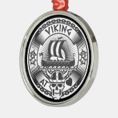 ハートのバイキング メタルオーナメント (左)