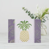 ハートのバイナップル　感謝カード サンキューカード (スタンド正面)