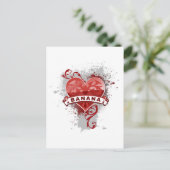 ハートのバナナ ポストカード (スタンド正面)