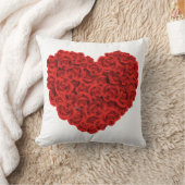 ハートのバラホームデコール装飾用クッション クッション (ブランケット)