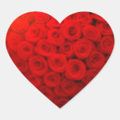 ハートのバラ ハートシール (正面)