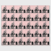 ハートのバレルのレーサー ラッピングペーパー (フラット)