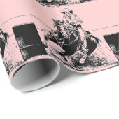 ハートのバレルのレーサー ラッピングペーパー (ロールコーナー)