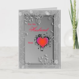 ハートのバレンタインカード シーズンカード