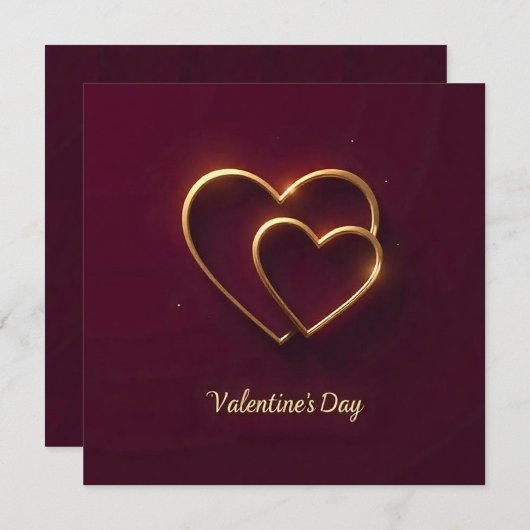 ハートのバレンタインカード シーズンカード