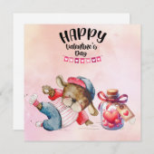 ハートのバレンタインデーに野球 シーズンカード (正面/裏面)