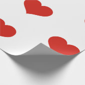 ハートのバレンタインデーの包装紙 ラッピングペーパー (角)