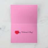 ハートのバレンタインデーカードが付いている愛文字 シーズンカード (内部)