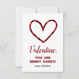 ハートのバレンタインデーカード　スウィートプレイド ノートカード