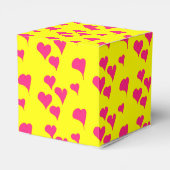 ハートのバレンタインデー ギフトボックス フェイバーボックス (裏面サイド)