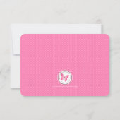 ハートのバレンタイン キャンディ 招待状 (裏面)