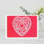 ハートのバレンタイン シーズンカード (スタンド正面)