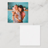 ハートのバレンタイン 白い恋の脚本 女の子 ノートカード (正面/裏面)