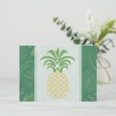 ハートのパイナップル 感謝カード (スタンド正面)