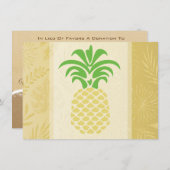 ハートのパイナップル 感謝カード (正面/裏面)