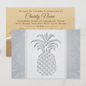 ハートのパイナップル 感謝カード (正面/裏面)