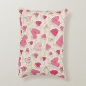 ハートのパターン アクセントクッション (裏面(縦))