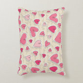 ハートのパターン アクセントクッション (正面(垂直))