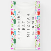 ハートのパターン,カラフルハート,バットミッザー 横断幕 (縦)