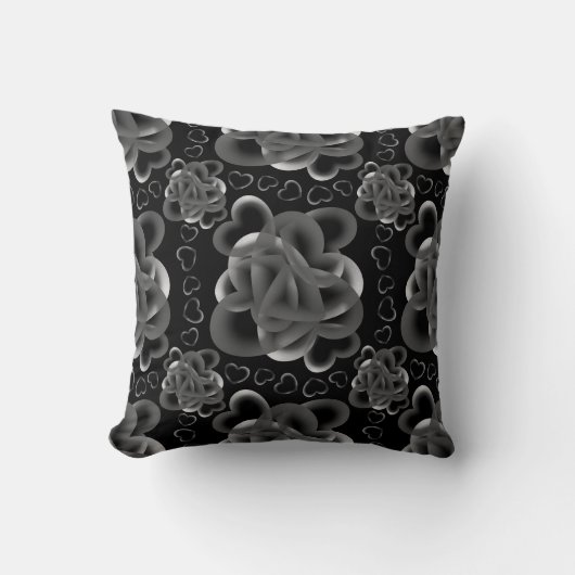 ハートのパターン クッション (正面)