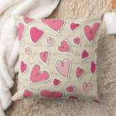 ハートのパターン クッション (ブランケット)