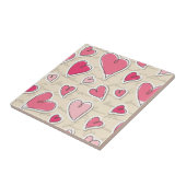 ハートのパターン タイル (側面)