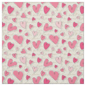 ハートのパターン ファブリック (見本)