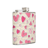 ハートのパターン フラスク (右)