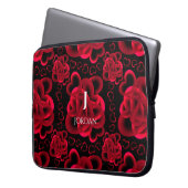 ハートのパターン ラップトップスリーブ (正面左)