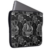 ハートのパターン ラップトップスリーブ (正面右)