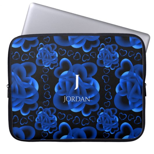 ハートのパターン ラップトップスリーブ (正面)