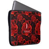 ハートのパターン ラップトップスリーブ (正面右)