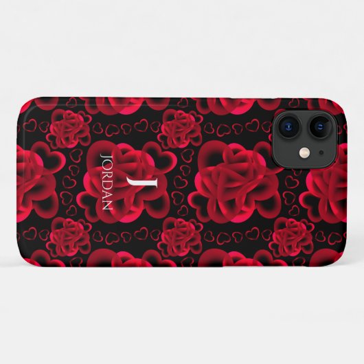 ハートのパターン Case-Mate iPhoneケース (裏面(横))