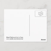 ハートのパッチワークポストカード ポストカード (裏面)