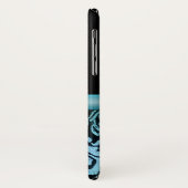 ハートのパーソナライズな場合が付いているヴィンテージの水のダマスク織 Case-Mate iPhoneケース (裏面/左)